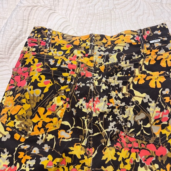 MOTHER The Hustler Ankle Fray Jeans 27 Autumn Floral Rare Print Cropped Straight - Picture 7 of 12